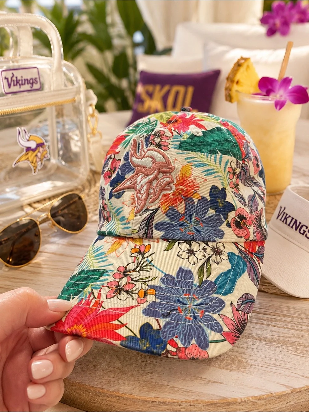 ’47 Brand Minnesota Vikings Floral Tropical Women’s Adjustable Hat